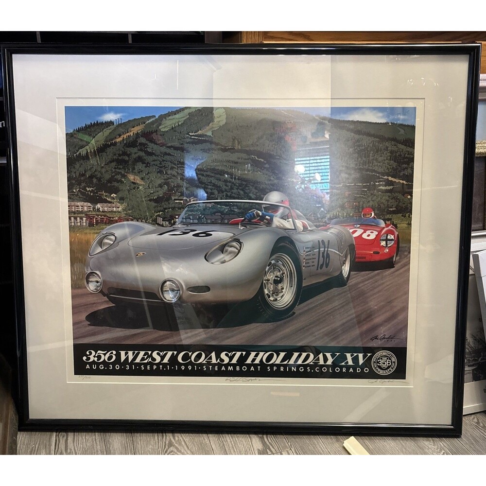 Porsche 365 Limited Edition Poster  By Joe Grovel ( Seinfeld Poster ) 31x37